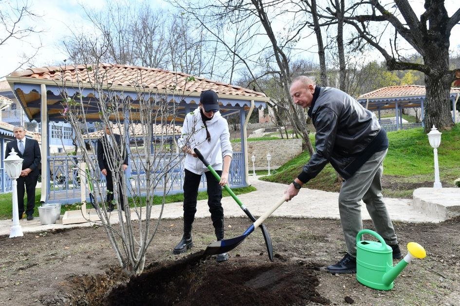 Prezident və birinci xanım Şuşada “Yasəmən” otelinin AÇILIŞINDA - FOTO - foto 4