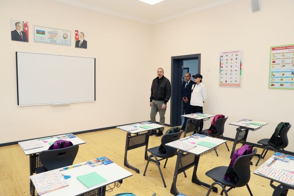 Prezident Şuşa şəhəri 1 nömrəli tam orta məktəbin AÇILIŞINDA - FOTO/YENİLƏNİB - foto 1