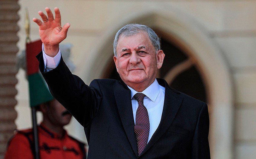 İraq Prezidenti Azərbaycana gəldi - FOTO - foto 3