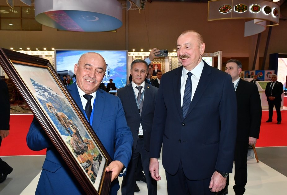 Prezidentə SPECA ölkələrinin sərgisi barədə məlumat verildi - YENİLƏNİB - FOTO/VİDEO - foto 13