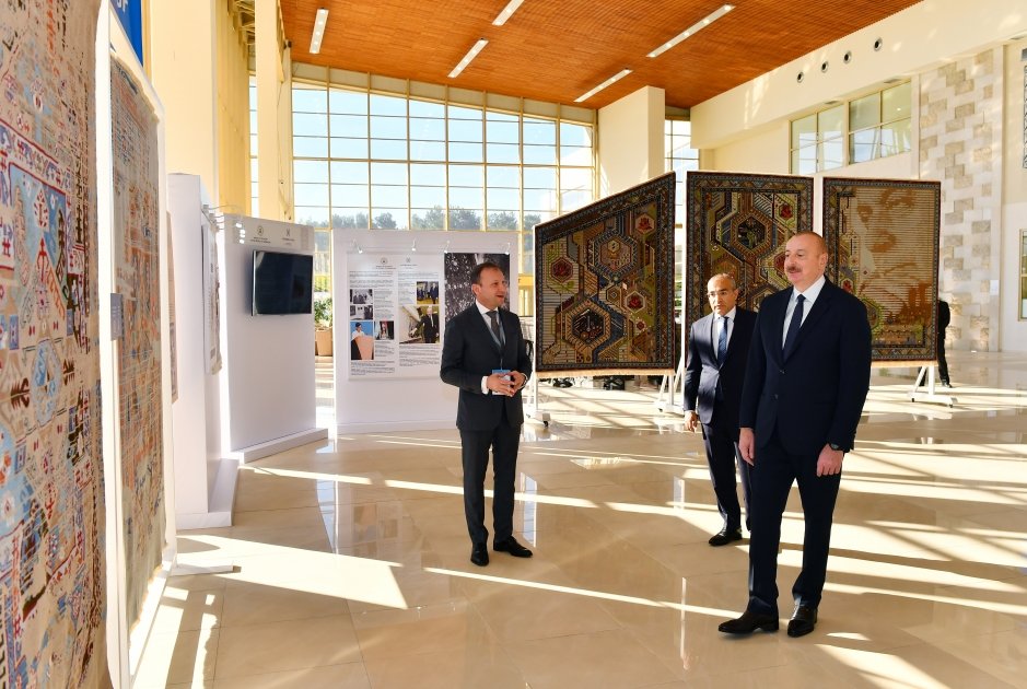 Prezidentə SPECA ölkələrinin sərgisi barədə məlumat verildi - YENİLƏNİB - FOTO/VİDEO - foto 14