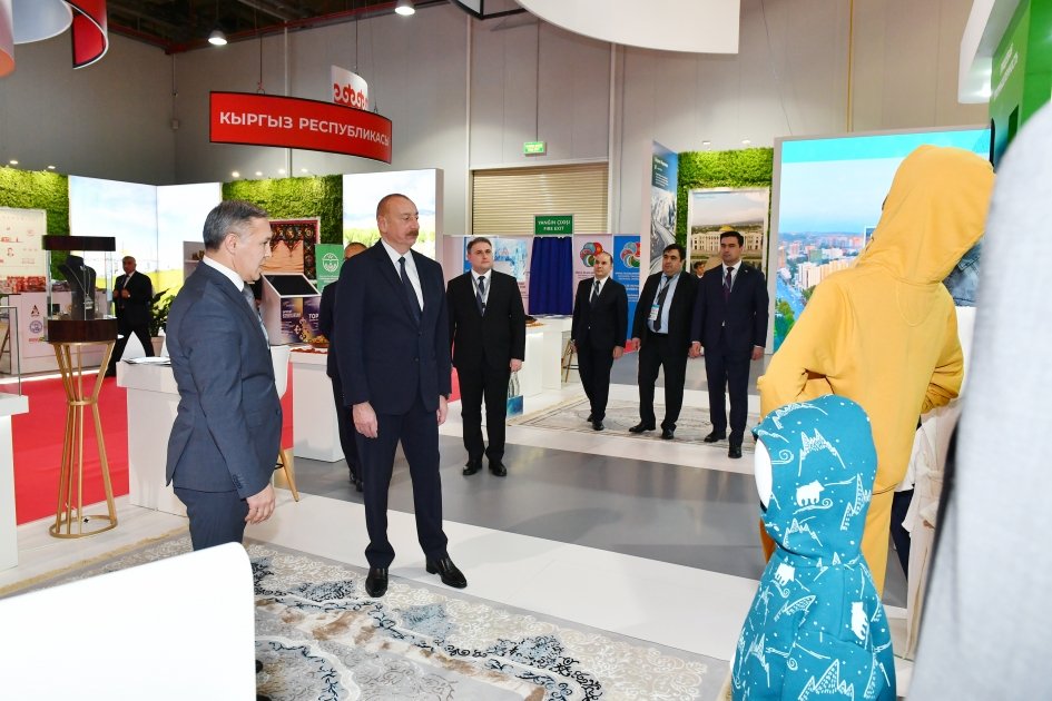 Prezidentə SPECA ölkələrinin sərgisi barədə məlumat verildi - YENİLƏNİB - FOTO/VİDEO - foto 22