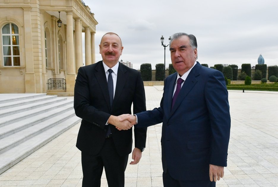 İlham Əliyev Emoməli Rəhmon ilə görüşüb - FOTO/VİDEO - foto 1