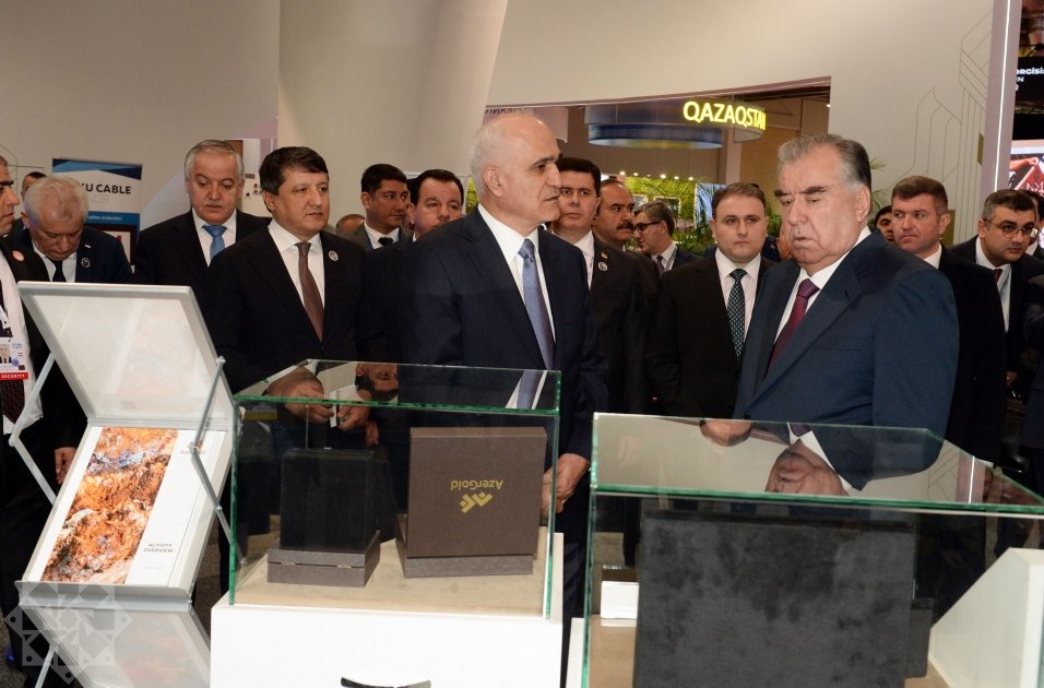 Tacikistan Prezidenti SPECA həftəsi çərçivəsində keçirilən sərgidə - FOTO/VİDEO - foto 4