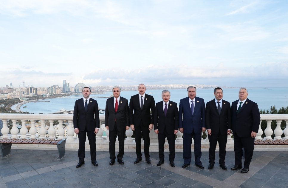SPECA-nın Zirvə görüşünə qatılan liderlərin şərəfinə rəsmi nahar verilib - FOTO/VİDEO - foto 3