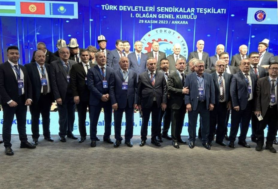 Ankarada Türk Dövlətləri Həmkarlar İttifaqları Təşkilatının Qurultayı keçirilib - FOTO - foto 3