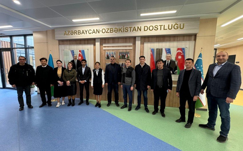 Özbəkistan parlamentinin nümayəndə heyəti Füzuli şəhərində - FOTO  - foto 1
