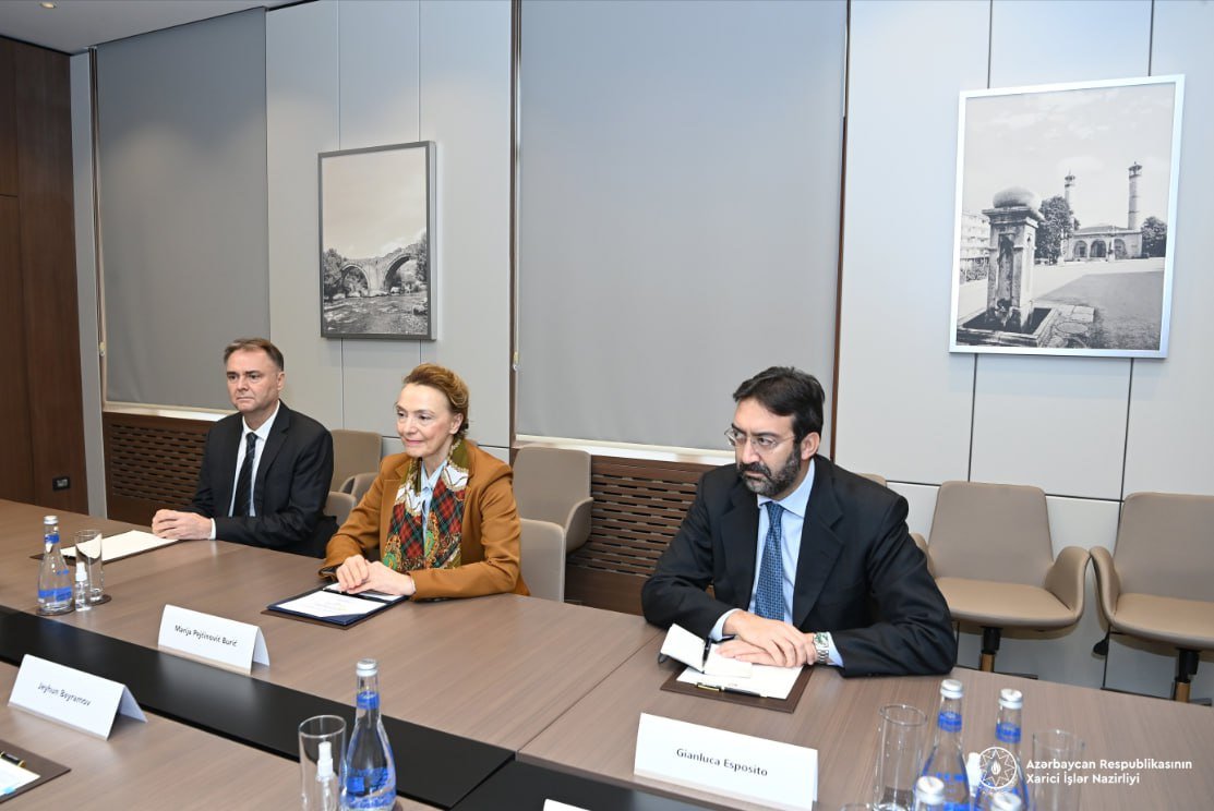 Ceyhun Bayramov Avropa Şurasının Baş katibinə antiterror tədbirlərini şərtləndirən amillərdən danışdı - FOTO - foto 1