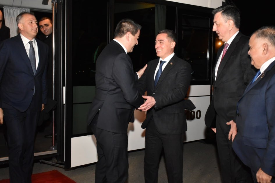 Gürcüstan Parlamentinin sədri Azərbaycana gəldi - FOTO - foto 2