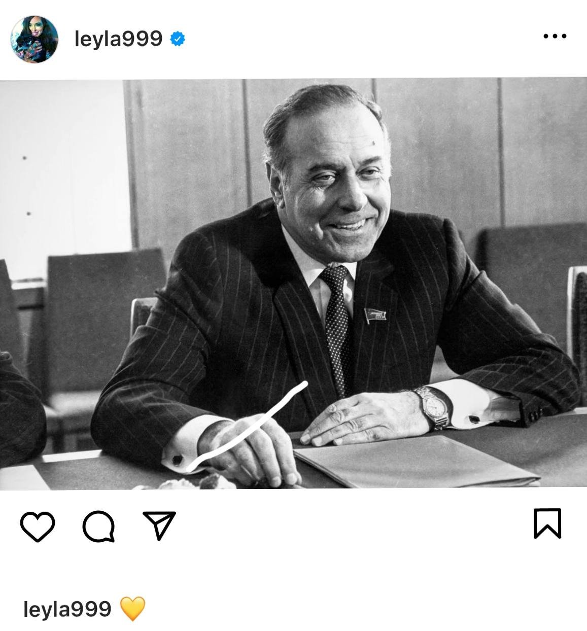 Leyla Əliyeva Heydər Əliyevin anım günü ilə bağlı paylaşım edib - FOTO - foto 1