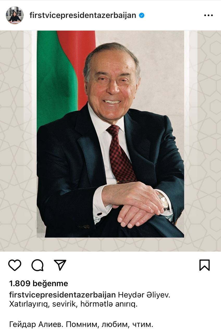 Mehriban Əliyeva: “Heydər Əliyev. Xatırlayırıq, sevirik, hörmətlə anırıq” - FOTO - foto 1