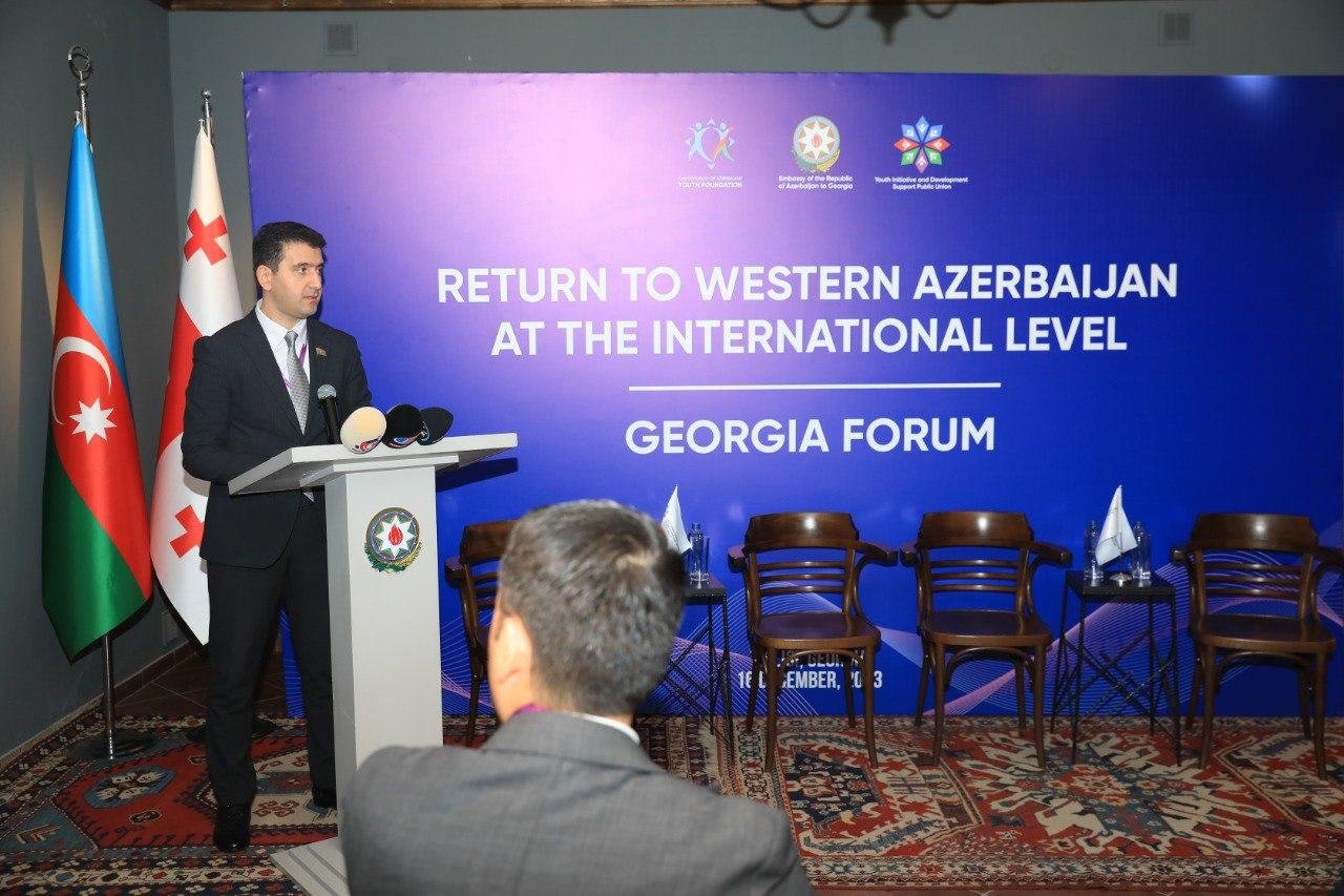 Tbilisidə Qərbi Azərbaycana qayıdışla bağlı Gürcüstan Forumu keçirilib – FOTO  - foto 16