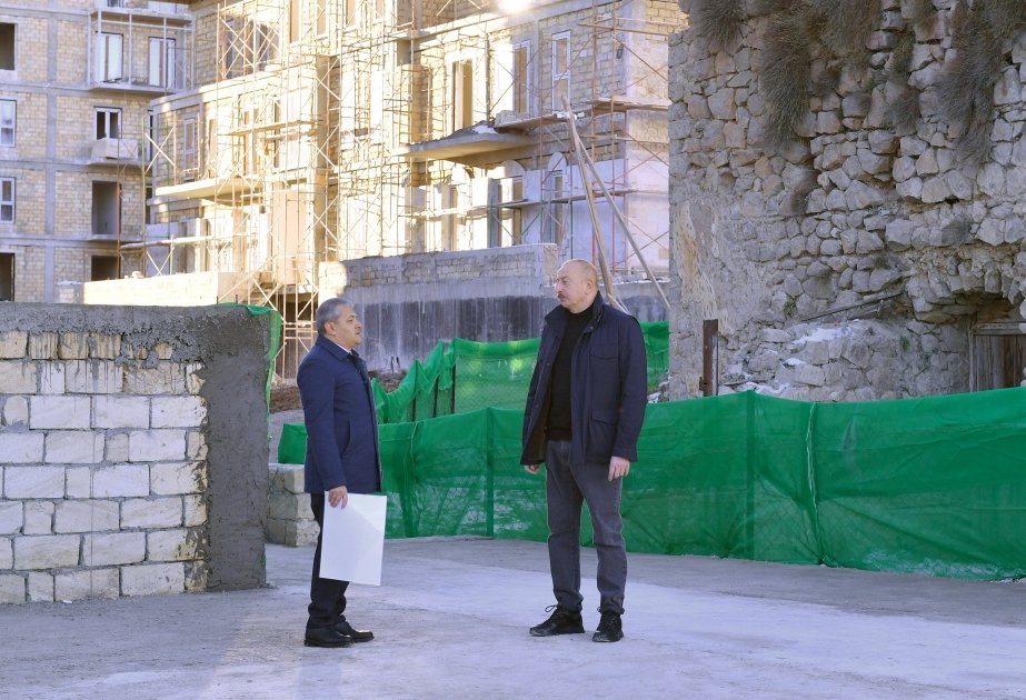 Prezident Şuşada tikinti işləri ilə tanış olub - FOTO - foto 5