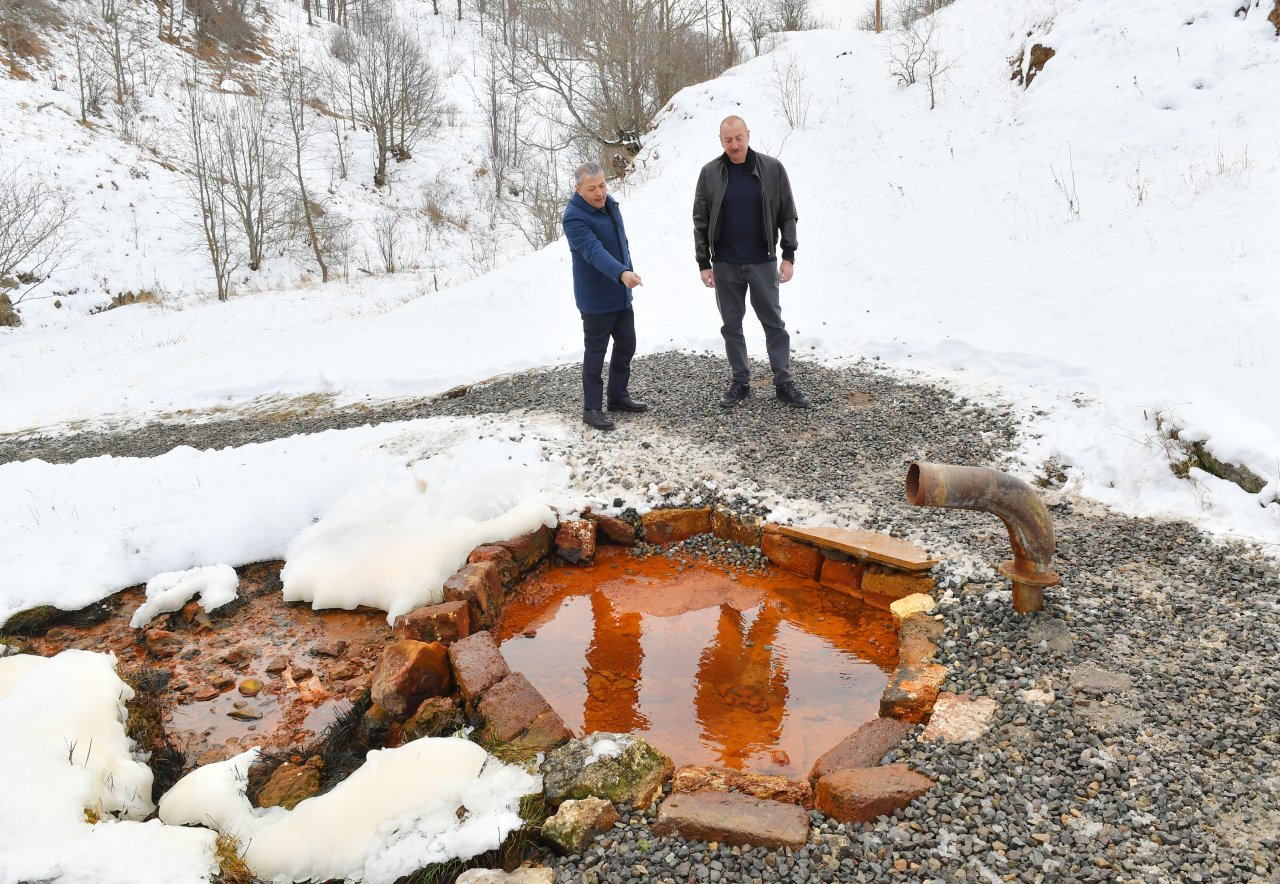 İlham Əliyev Şuşa rayonundakı “Turşsu” bulağında olub - FOTO/VİDEO - foto 5