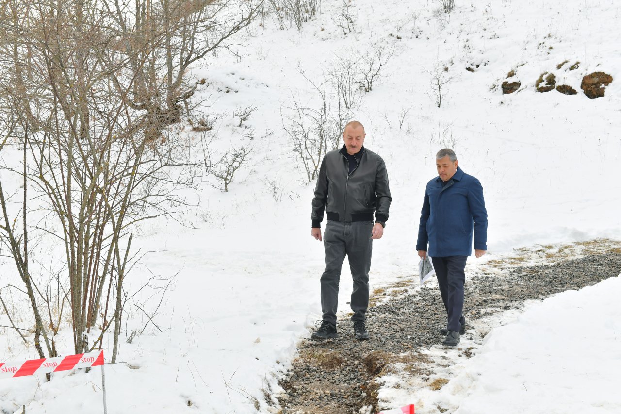İlham Əliyev Şuşa rayonundakı “Turşsu” bulağında olub - FOTO/VİDEO - foto 3