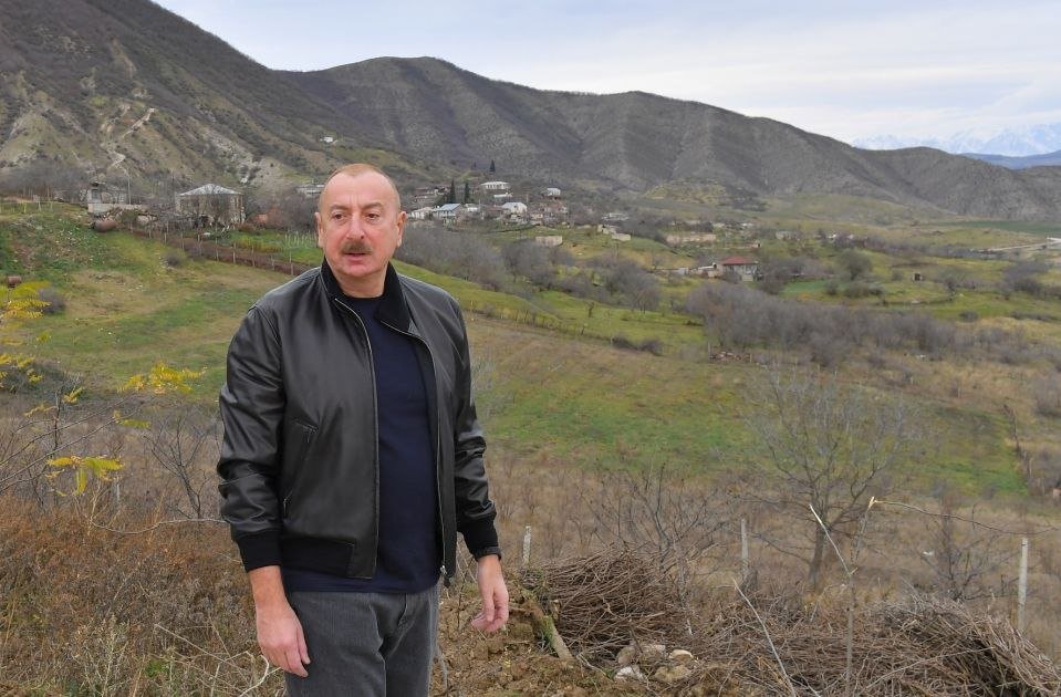 Prezident Xocalının Naxçıvanlı, Pircamal, Xanabad və Pirlər kəndlərində - FOTO/VİDEO - foto 2