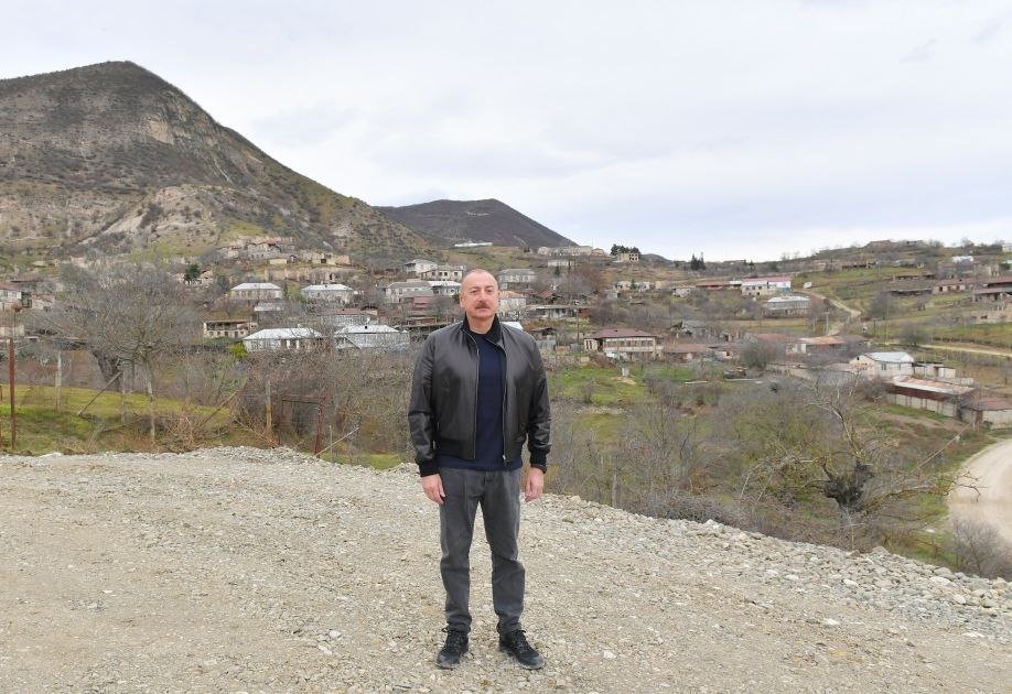 Prezident Xocalının Naxçıvanlı, Pircamal, Xanabad və Pirlər kəndlərində - FOTO/VİDEO - foto 7