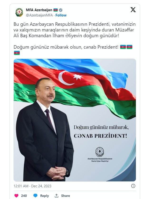 XİN İlham Əliyevi təbrik edib - FOTO - foto 1