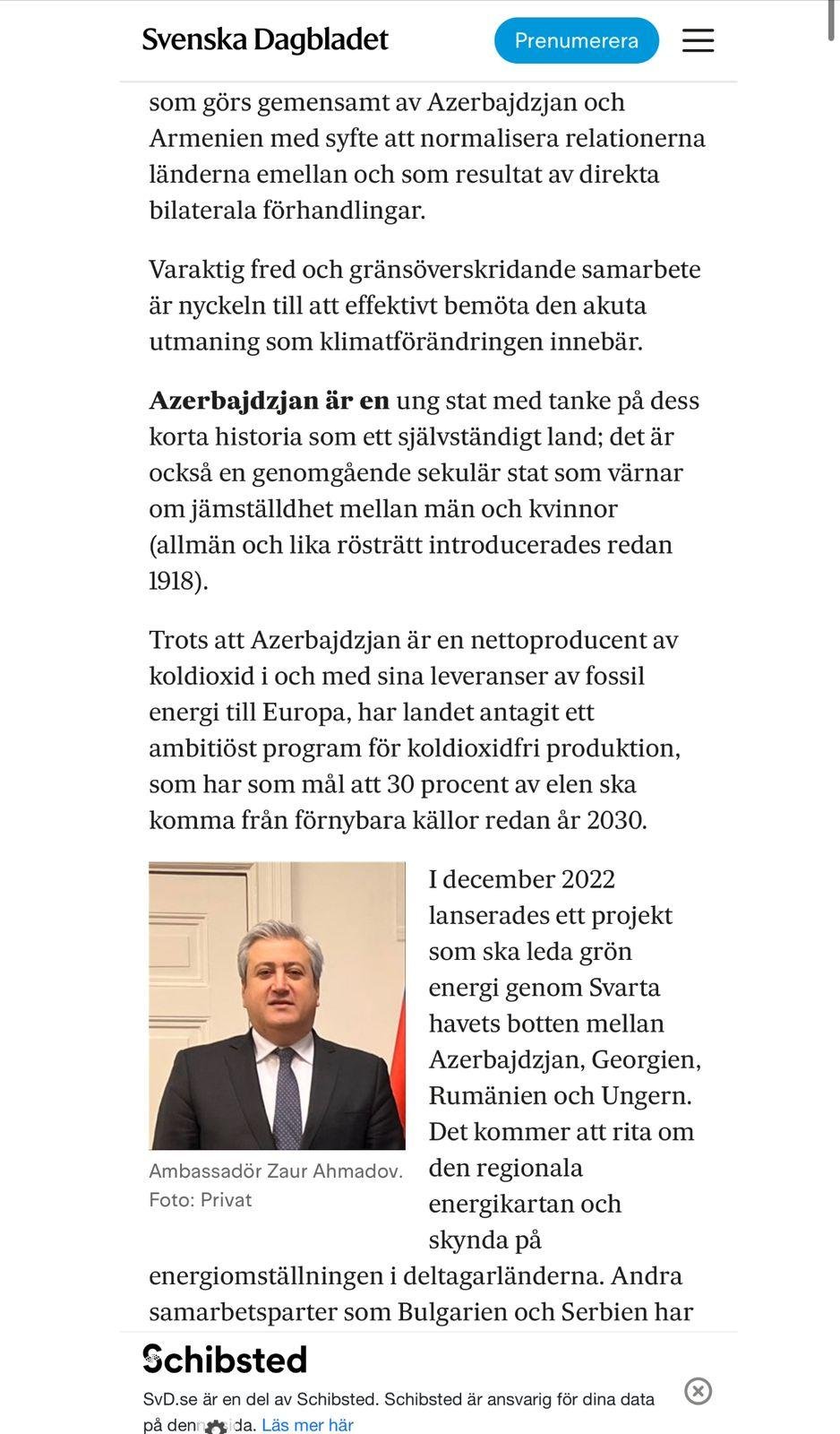 Səfir: "Azərbaycan COP29-u yüksək beynəlxalq standartlara uyğun səviyyədə keçirəcək" - foto 1