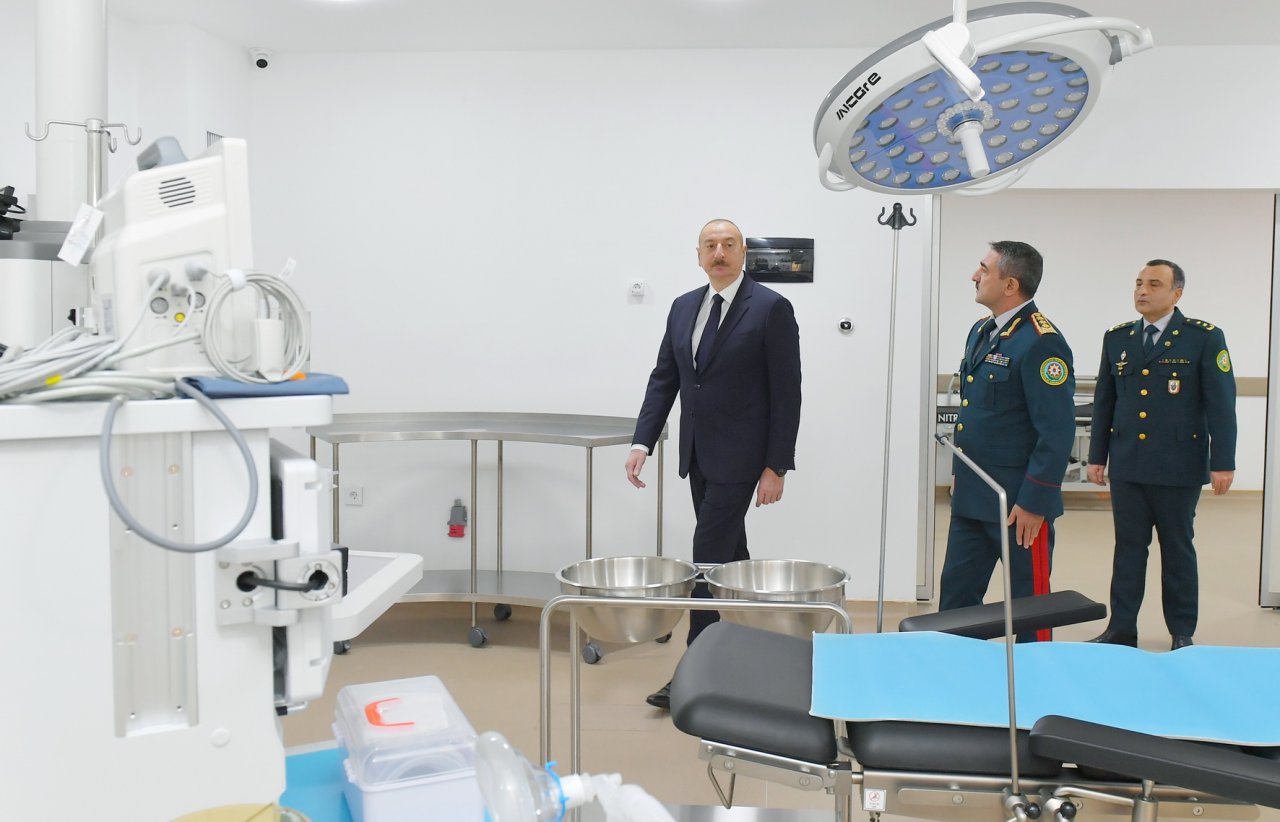 Prezident DSX-nin yeni hərbi hospital kompleksinin açılışında - FOTO/VİDEO - foto 4