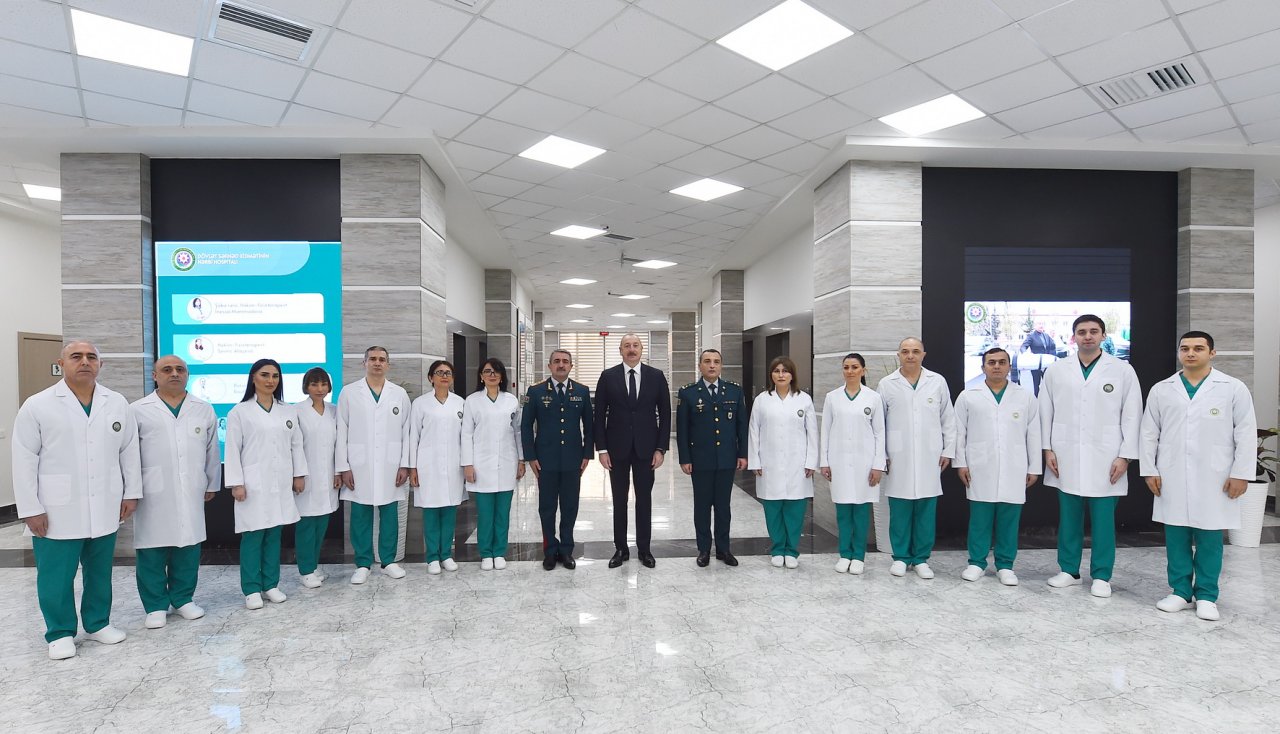 Prezident DSX-nin yeni hərbi hospital kompleksinin açılışında - FOTO/VİDEO - foto 8