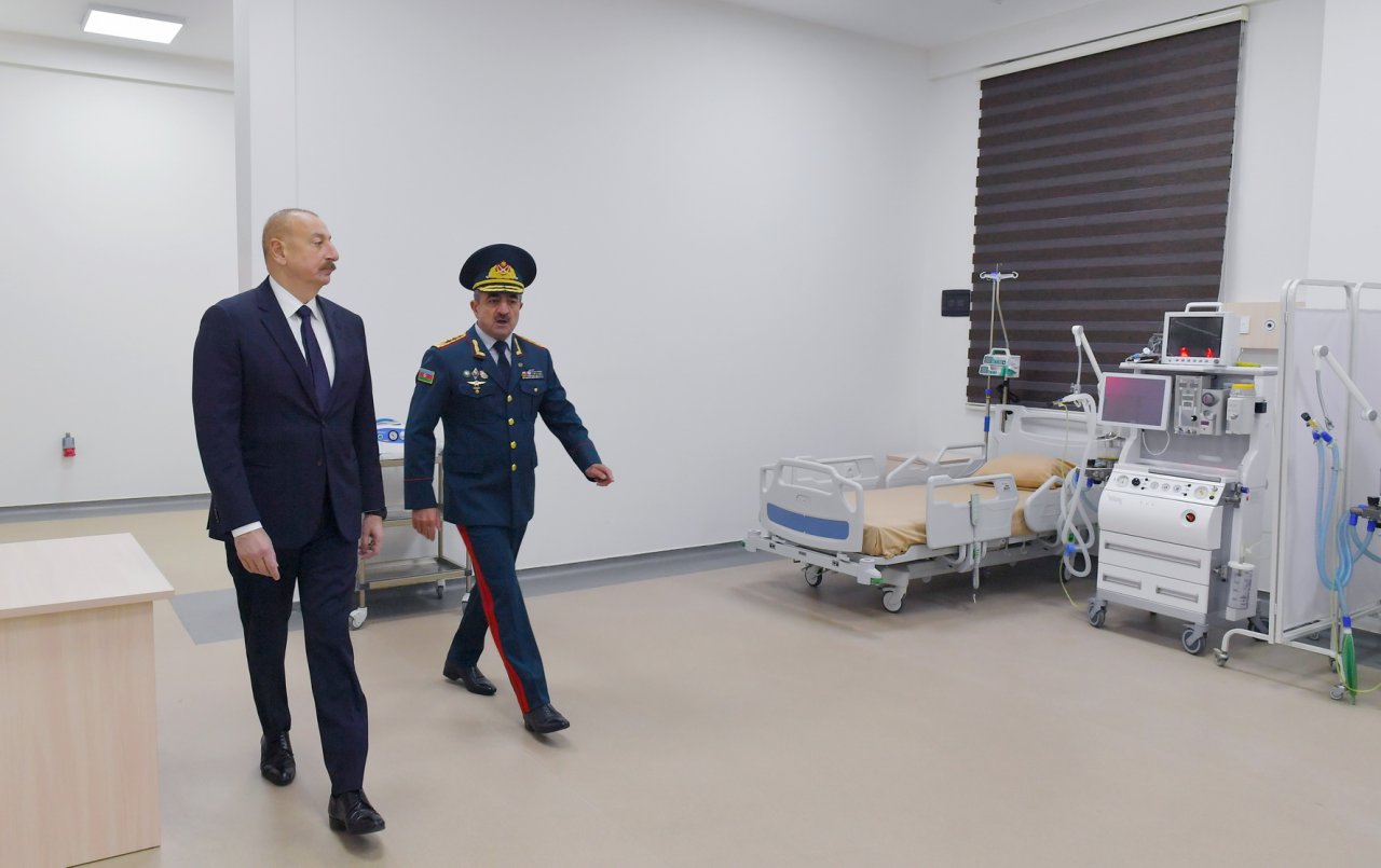 Prezident DSX-nin yeni hərbi hospital kompleksinin açılışında - FOTO/VİDEO - foto 2