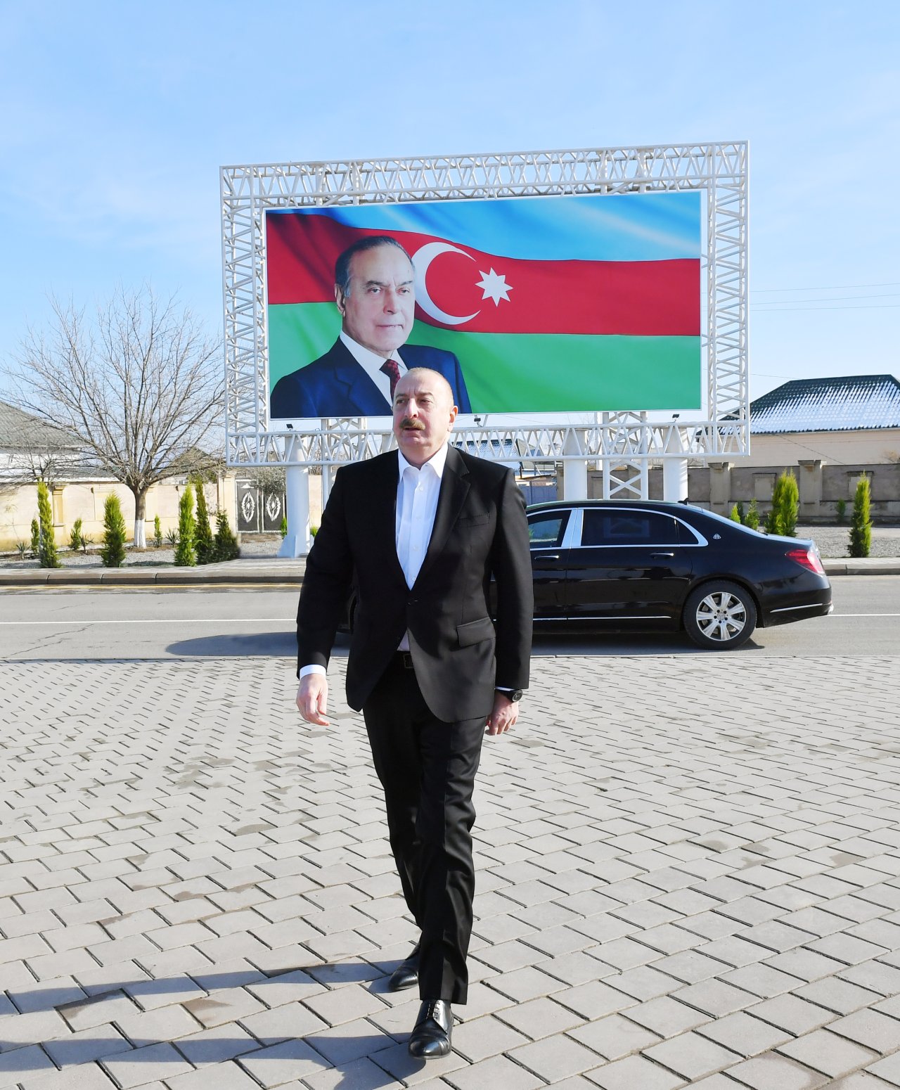 Prezident Neftçala şəhərinin içməli su təchizatı sistemlərinin istismara verilməsi mərasimində - FOTO - foto 1
