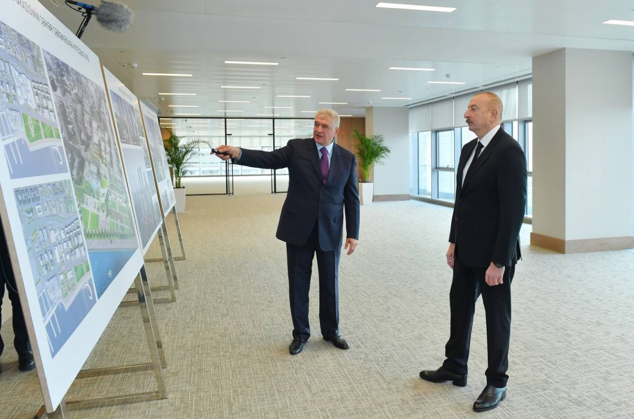 Prezident Bakı Ağ Şəhərin Mərkəzi Park Kvartalında - FOTO/VİDEO - foto 12