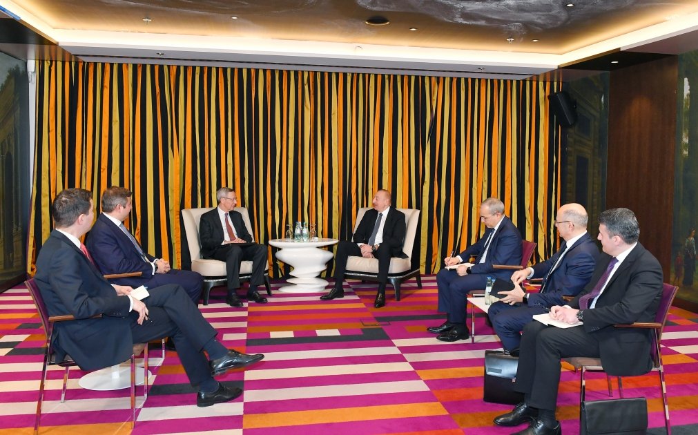 İlham Əliyev ilə Almaniyanın Şərqi Biznes Assosiasiyasının icraçı direktorunun görüşü olub - FOTO - foto 1