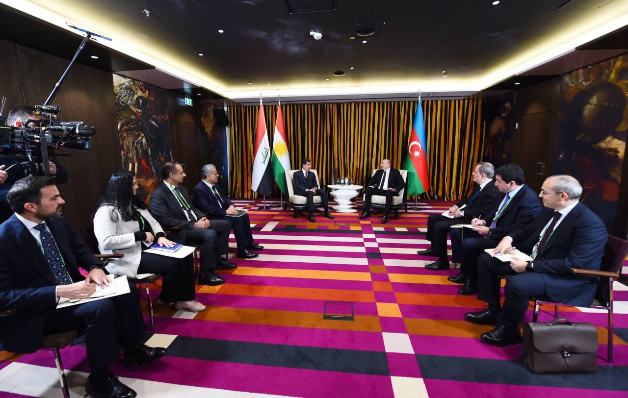 Prezident İraq Kürdüstan Regionunun Başçısı ilə görüşdü - FOTO  - foto 2