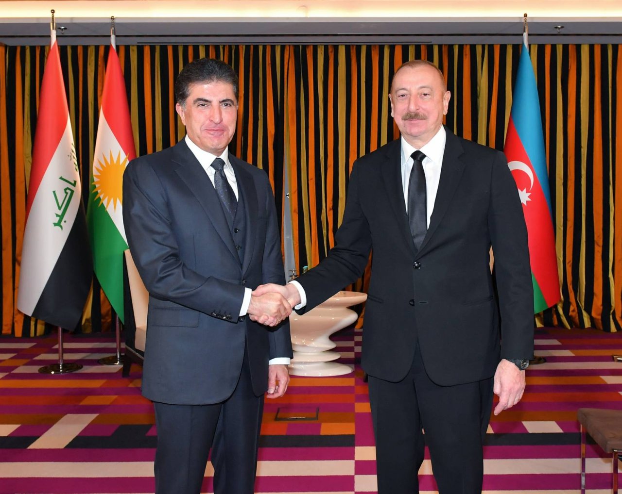 Prezident İraq Kürdüstan Regionunun Başçısı ilə görüşdü - FOTO  - foto 1