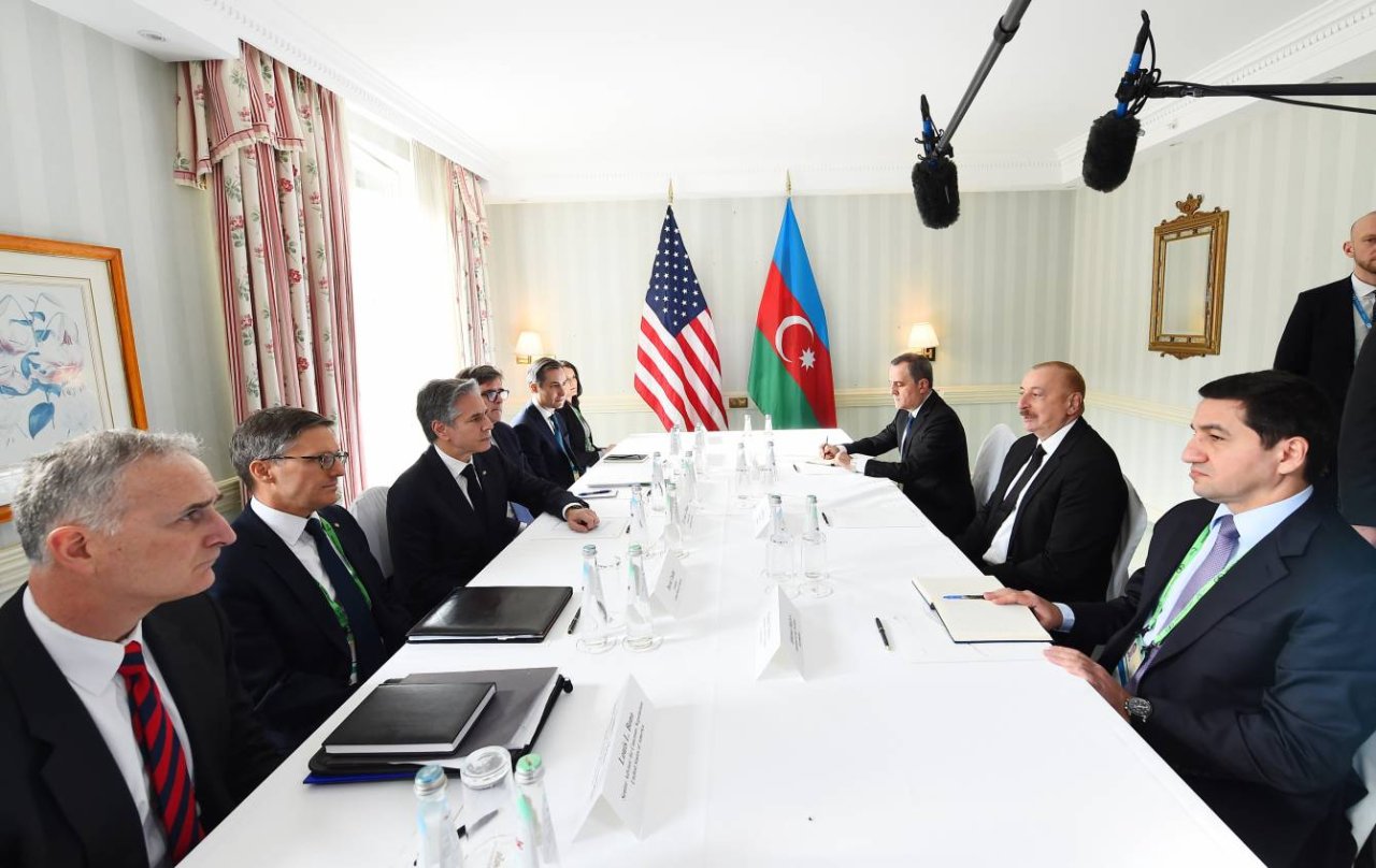 Münxendə İlham Əliyev ilə Antoni Blinkenin görüşü olub - FOTO/VİDEO - foto 1