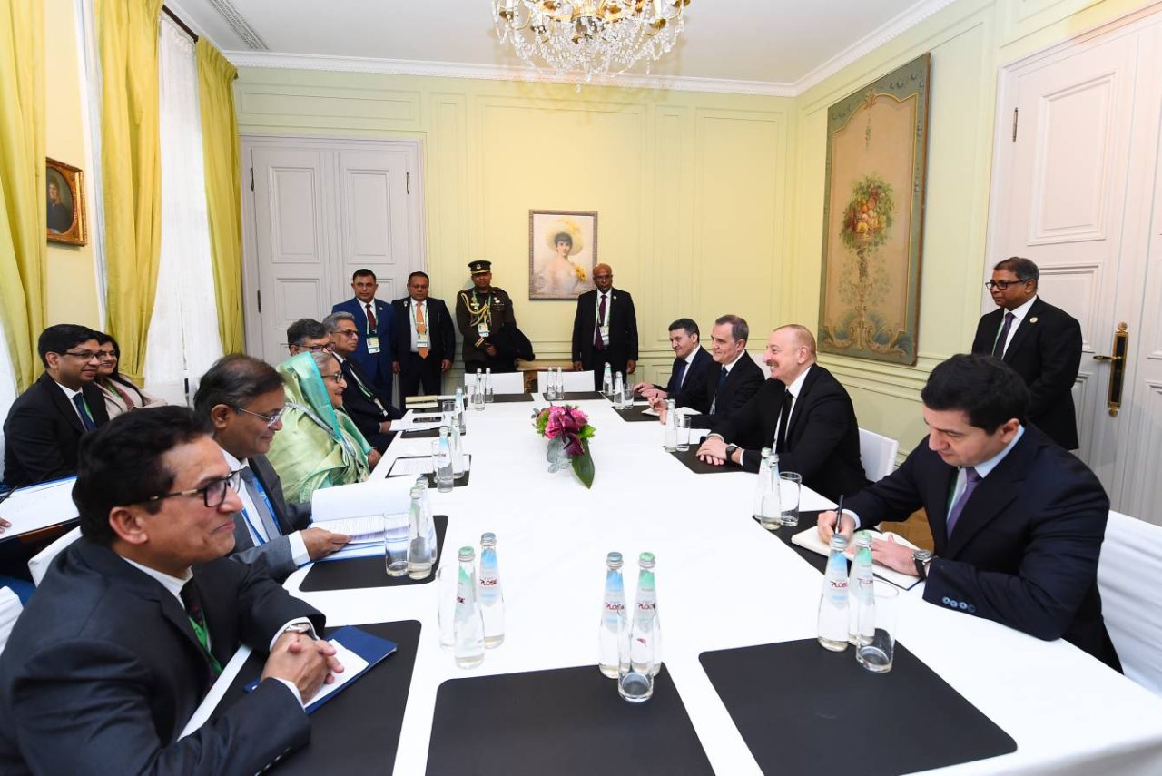 Prezident Münxendə Banqladeşin Baş naziri ilə görüşüb - FOTO/VİDEO - foto 2