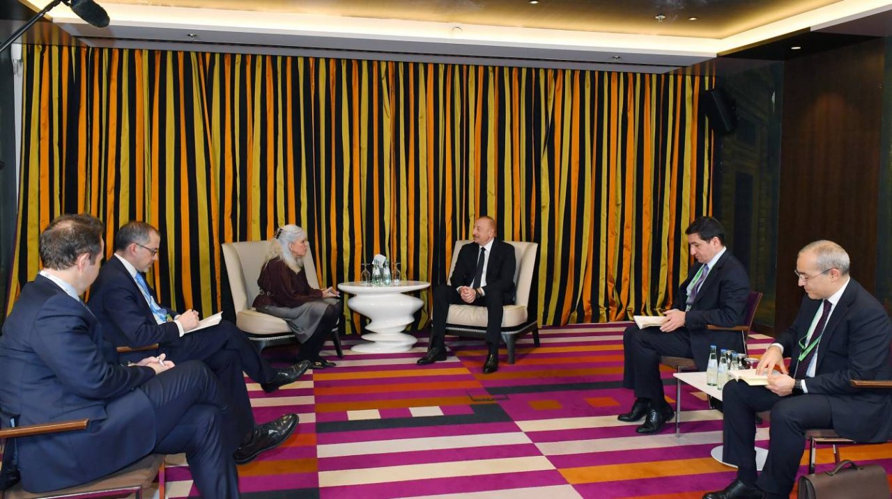 İlham Əliyev Münxendə “The Rockefeller Foundation”ın baş vitse-prezidenti ilə görüşüb - FOTO - foto 1