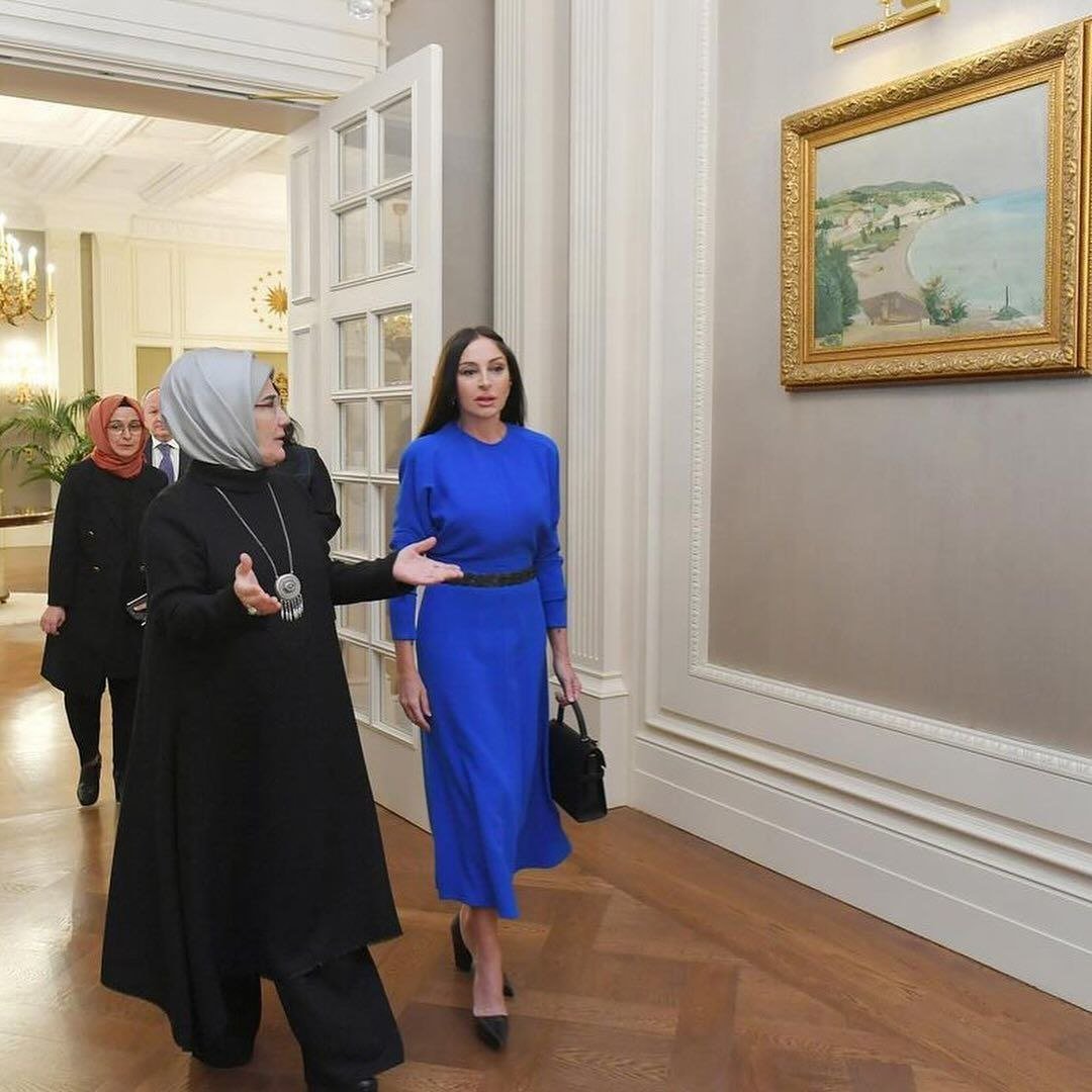 Mehriban Əliyeva Əminə Ərdoğanla görüşüb - FOTO - foto 2