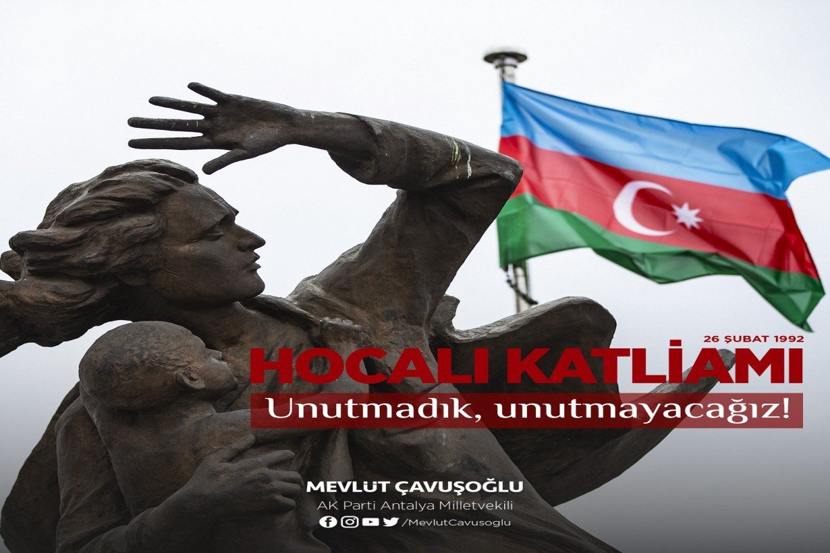 Çavuşoğlu: “Xocalıda törədilən bəşəri cinayətləri unutmayacağıq”  - foto 1
