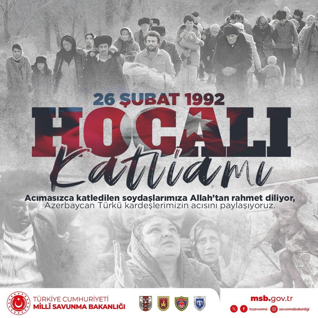 Türkiyə MN-dən Xocalı soyqırımı ilə bağlı PAYLAŞIM - FOTO   - foto 1