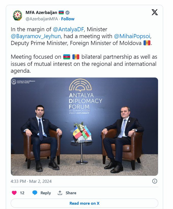 Moldova rəsmisi Azərbaycan-Ermənistan sülh prosesinin perspektivləri barədə məlumatlandırılıb - FOTO - foto 1