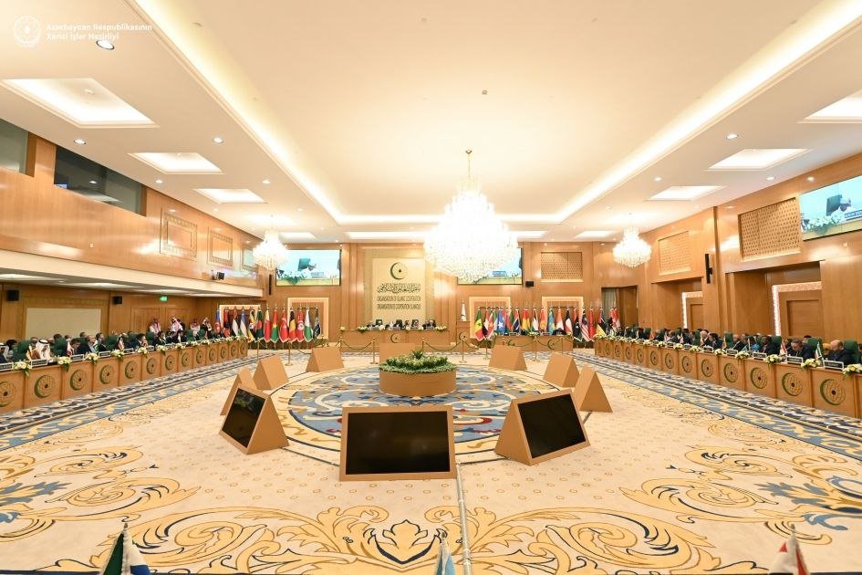 Ceyhun Bayramov İƏT-in XİN Şurasının fövqəladə iclasında çıxış edib - FOTO - foto 4