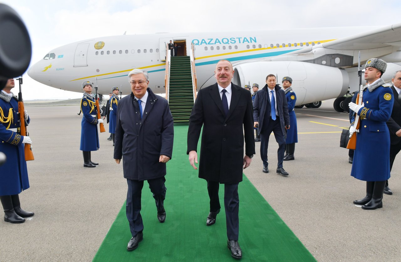 İlham Əliyev Tokayevi Füzulidə qarşıladı - FOTO/VİDEO - foto 3