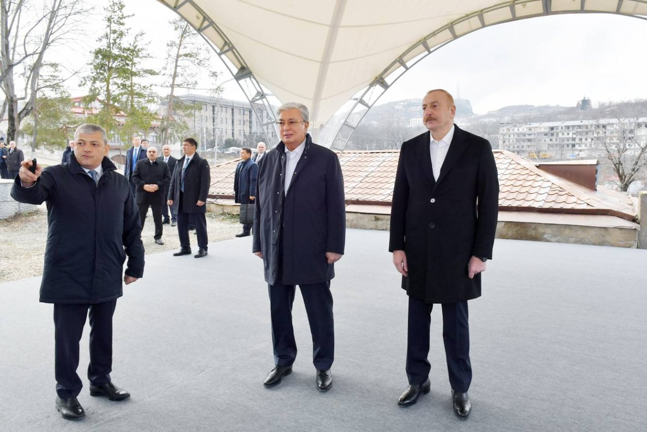 Azərbaycan və Qazaxıstan Prezidentləri ŞUŞADA - FOTO - foto 6
