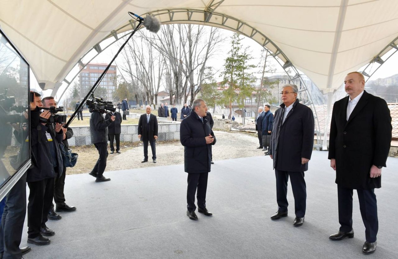 Azərbaycan və Qazaxıstan Prezidentləri ŞUŞADA - FOTO - foto 5