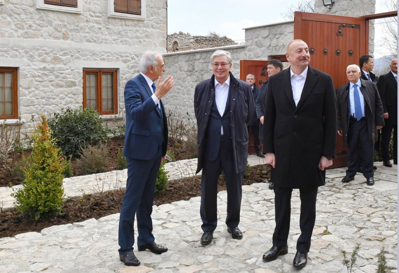 Azərbaycan və Qazaxıstan Prezidentləri ŞUŞADA - FOTO - foto 18