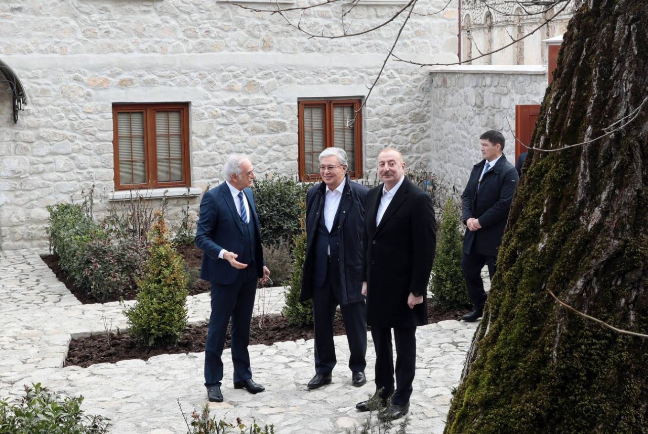 Azərbaycan və Qazaxıstan Prezidentləri ŞUŞADA - FOTO - foto 19