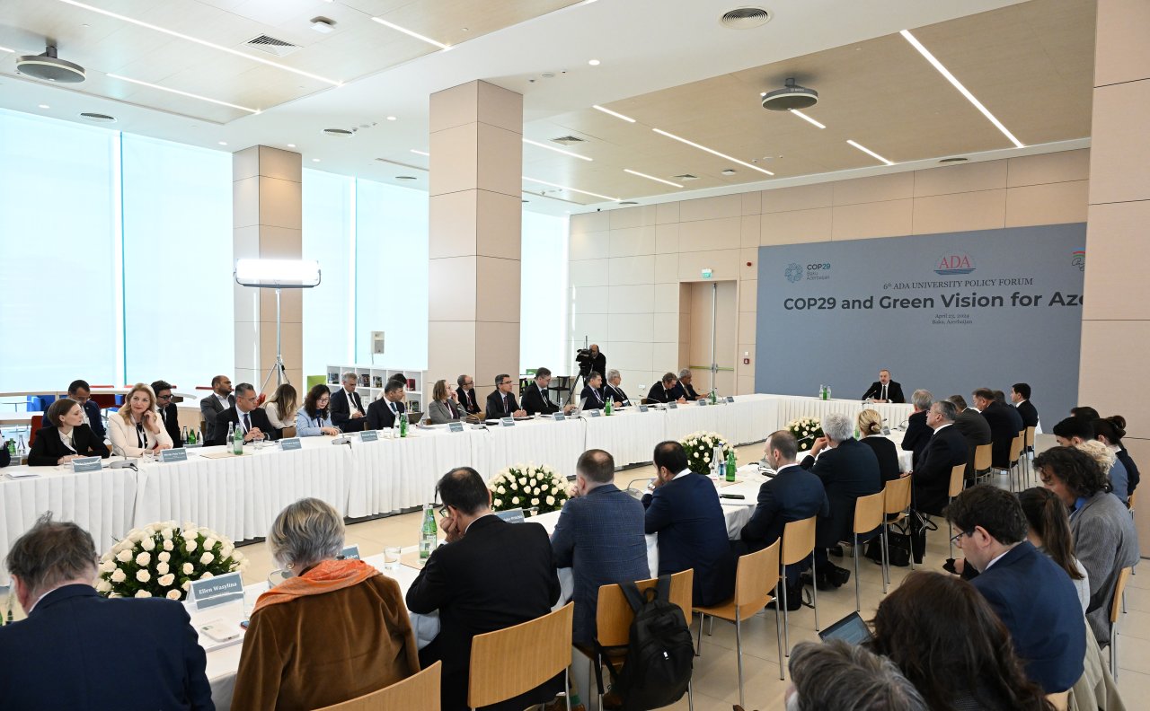Prezident ADA Universitetində beynəlxalq forumda iştirak edib - FOTO/VİDEO - foto 7