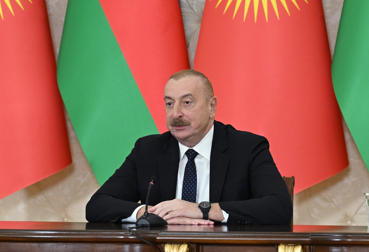 İlham Əliyev və Sadır Japarov mətbuata bəyanatlarla çıxış ediblər – FOTO/VİDEO - foto 5