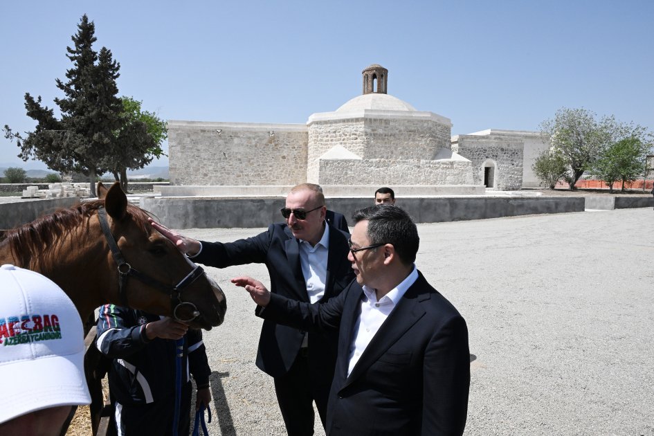 İlham Əliyev Sadır Japarova Qarabağ atı hədiyyə etdi - FOTO - foto 2