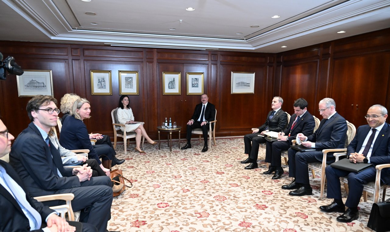 Prezident Almaniyanın xarici işlər naziri ilə görüşdü – FOTO/VİDEO - foto 1