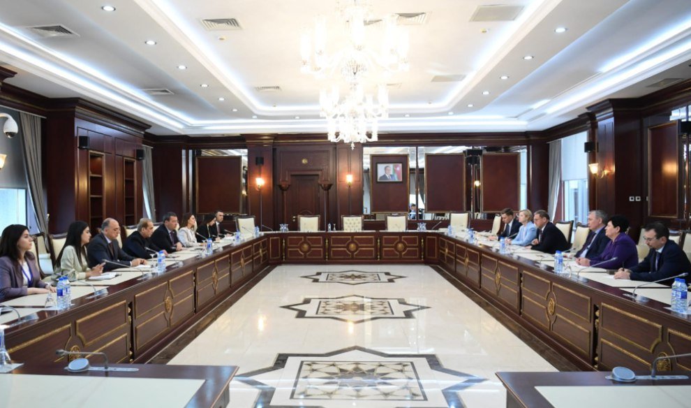 Rusiya Federal Məclisinin Federasiya Şurasının nümayəndə heyəti Milli Məclisdə - FOTO - foto 2