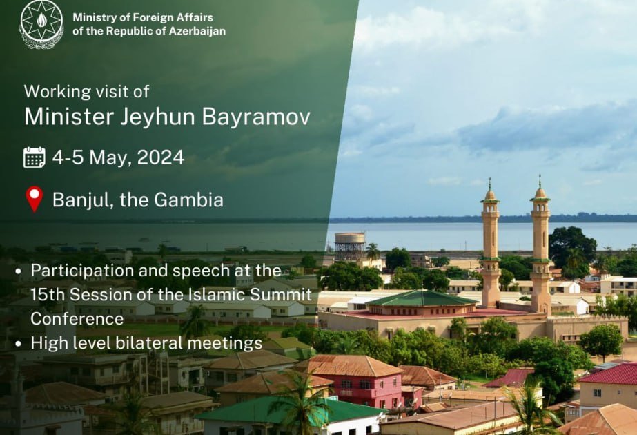 Ceyhun Bayramov Qambiya Respublikasına getdi - foto 1